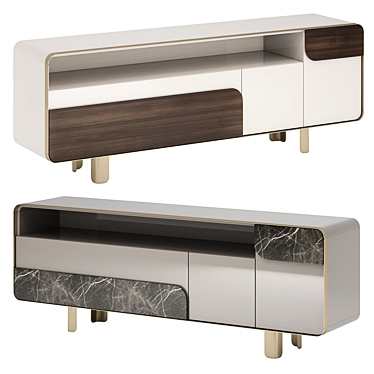 Luxury Modern Turri Sideboard 3D model image 1 