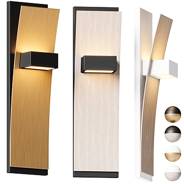 Minimalist LED Wall Sconce Beauty 3D model image 1 