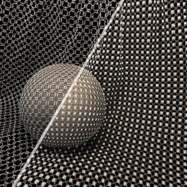 Metal Mesh Fabric Textures Bundle 3D model image 1 