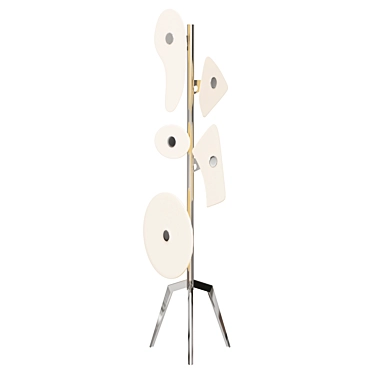 Orbital Terra Floor Lamp White 3D model image 1 