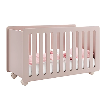 Top Baby Crib, Compact Design 3D model image 1 