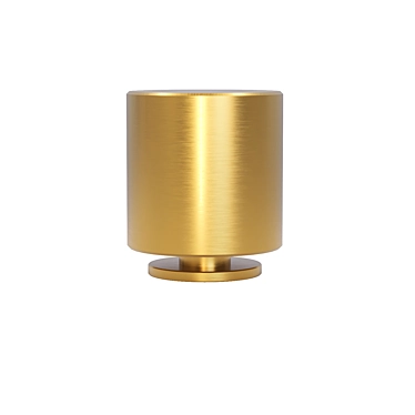 Brass Patina Light Knob 3D model image 1 