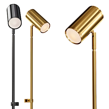 Modern Wall Light 3D Model 3D model image 1 