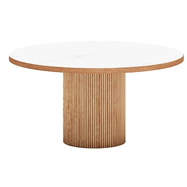 Adriana Ceramic Dining Table 3D model image 1 