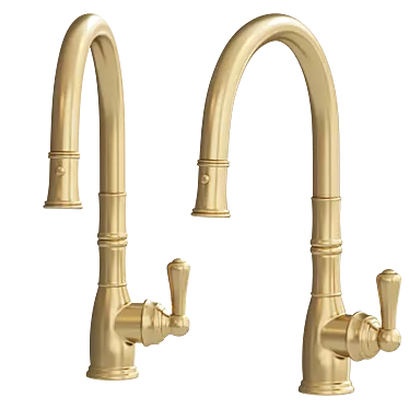 Georgian Pull-Down Faucet in 3DsMax 3D model image 1 