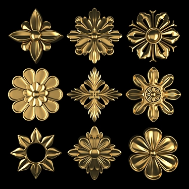 Ornamental Element Pack Set 15 3D model image 1 