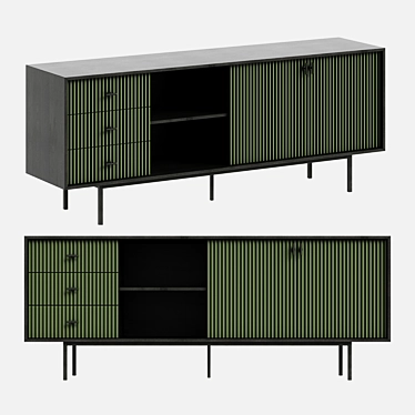 Emerson EM15 Green Etazherka Shelf 3D model image 1 