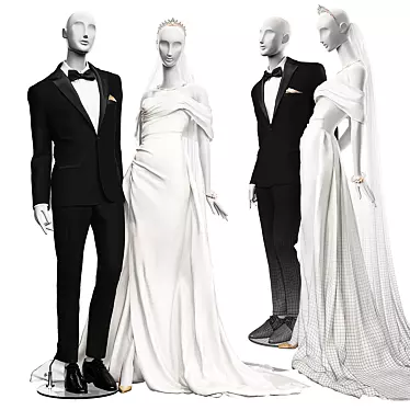 Wedding clothes on mannequins 001