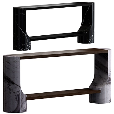 CB2 Dual Material Console Table 3D model image 1 