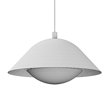 Sleek Nordic Pendant Lighting 3D model image 1 