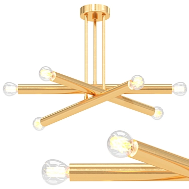 Loft Industry Modern - Vortice Chandelier-LED7