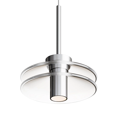 Verona Glass Pendant Light 3D model image 1 