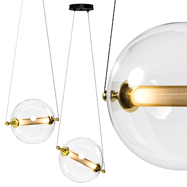 Adjustable Mini Pendant Light Fixture 3D model image 1 