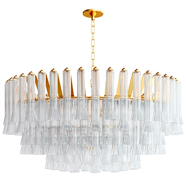 Elegant Lorelei Crystal Chandelier 3D model image 1 