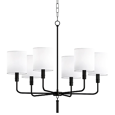 Elegant Gideon Chandelier Model 3D model image 1 