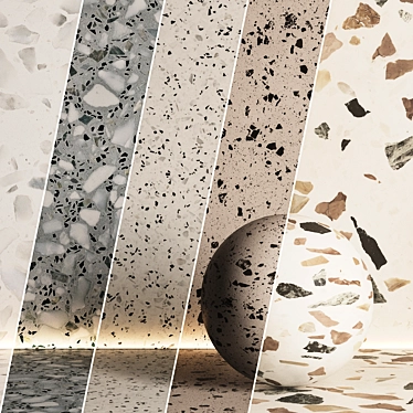 5 Terrazzo Textures Set #04 3D model image 1 