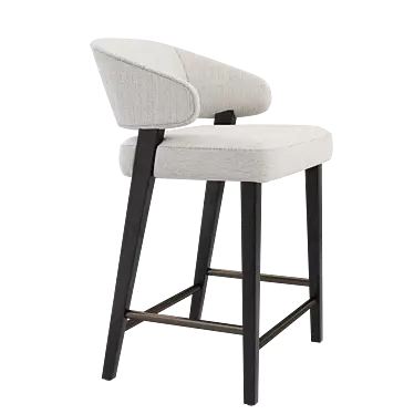 Modern Design Counter Stool Set 3D model image 1 