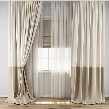 3D Curtain Model Collection 3D model image 1 