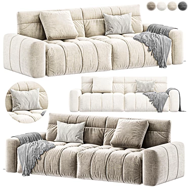 Modern Solid Pine Sofa, 2015 3D model image 1 