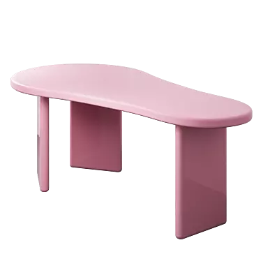 Modern Chunky Desk II - Functional 3D model image 1 