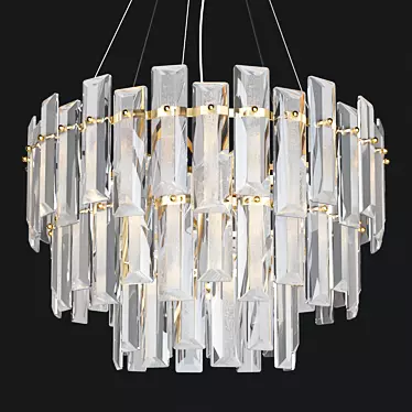 Golden Arte Nicoletta Chandelier 61cm 3D model image 1 