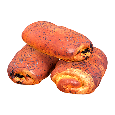 Poppyseed Roll 3D model image 1 