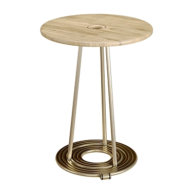 Repetitive Elegance: Autoban Ripple Table 3D model image 1 