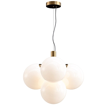 Ivona 4 Pendant Light Fixture 3D model image 1 