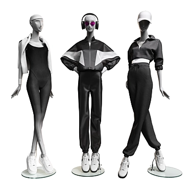 Juno Mannequin Sports Clothing Set 3D model image 1 