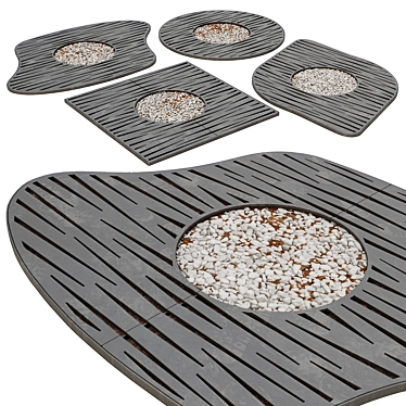 Decorative Tree Grate: Intricate Design 3D model image 1 