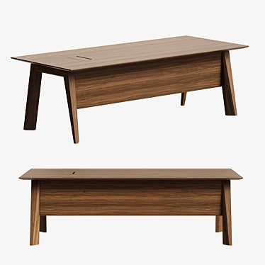 Modern Nobby Writing Desk 3D model image 1 