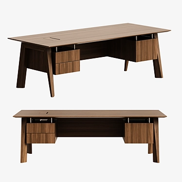 Nobby Executive Desk for Corona 3D model image 1 