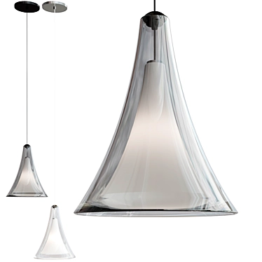 Modern Melrose II Pendant Light 3D model image 1 