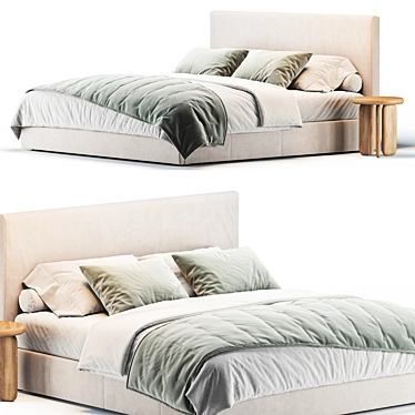 Sleek 3D Emmett Bed 2013 3D model image 1 