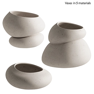 Artistic Vases Set, 3D Models 3D model image 1 