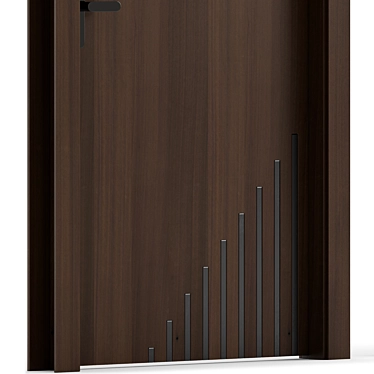 Wood and Metal Interior Doors 3D model image 1 