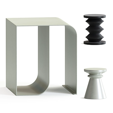 Alban Ondule Thilde Decor Set 3D model image 1 