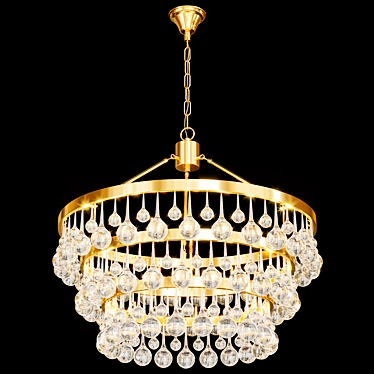 Elegant Imola Designer Chandelier 3D model image 1 