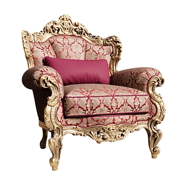 Baroque Armchair | Elegant Design 3D model image 1 