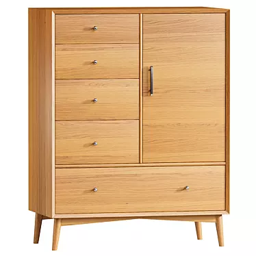 Mid-Century Chifforobe for Your Space 3D model image 1 