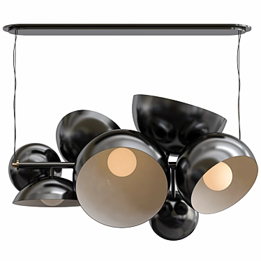 Modern Minimalist Miyake Suspension Lamp 3D model image 1 