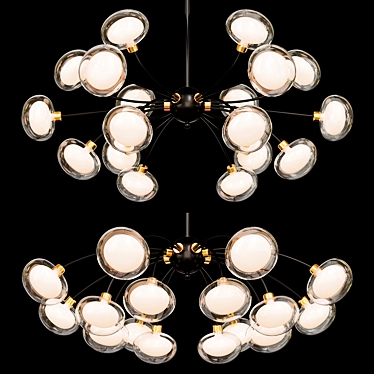 Contemporary Chandelier CONFERO - Stylish Lighting 3D model image 1 