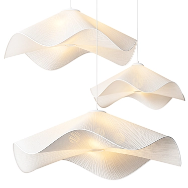 Modern Metal Pendant Lamp 3D model image 1 