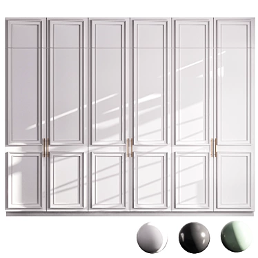  Modern Wardrobe Design CORONA+VRAY 3D model image 1 