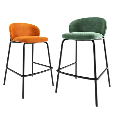 Modern Corona Princeton Barstool Model 3D model image 1 
