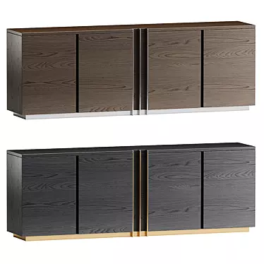 Modern Chic D'Arc Sideboard 3D model image 1 