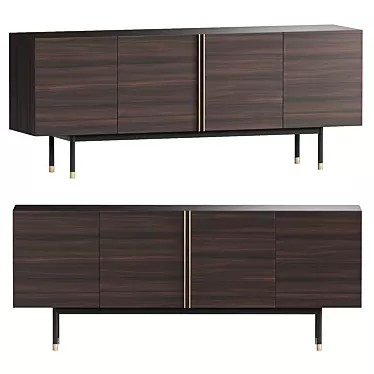 Contemporary Cuba Sideboard 3D Model 3D model image 1 