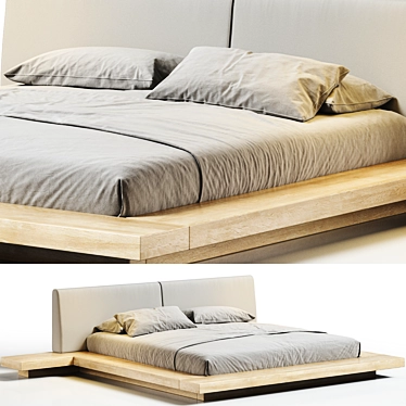 Sleek Modloft Worth Bed - Minimalist Beauty 3D model image 1 