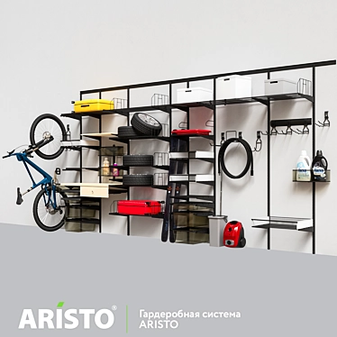 Aristo Garage Storage System 3D model image 1 