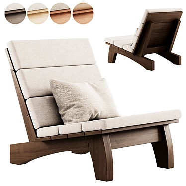 Modern Rio Manso Lounge Chair 3D model image 1 